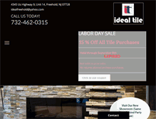 Tablet Screenshot of idealtilenj.com